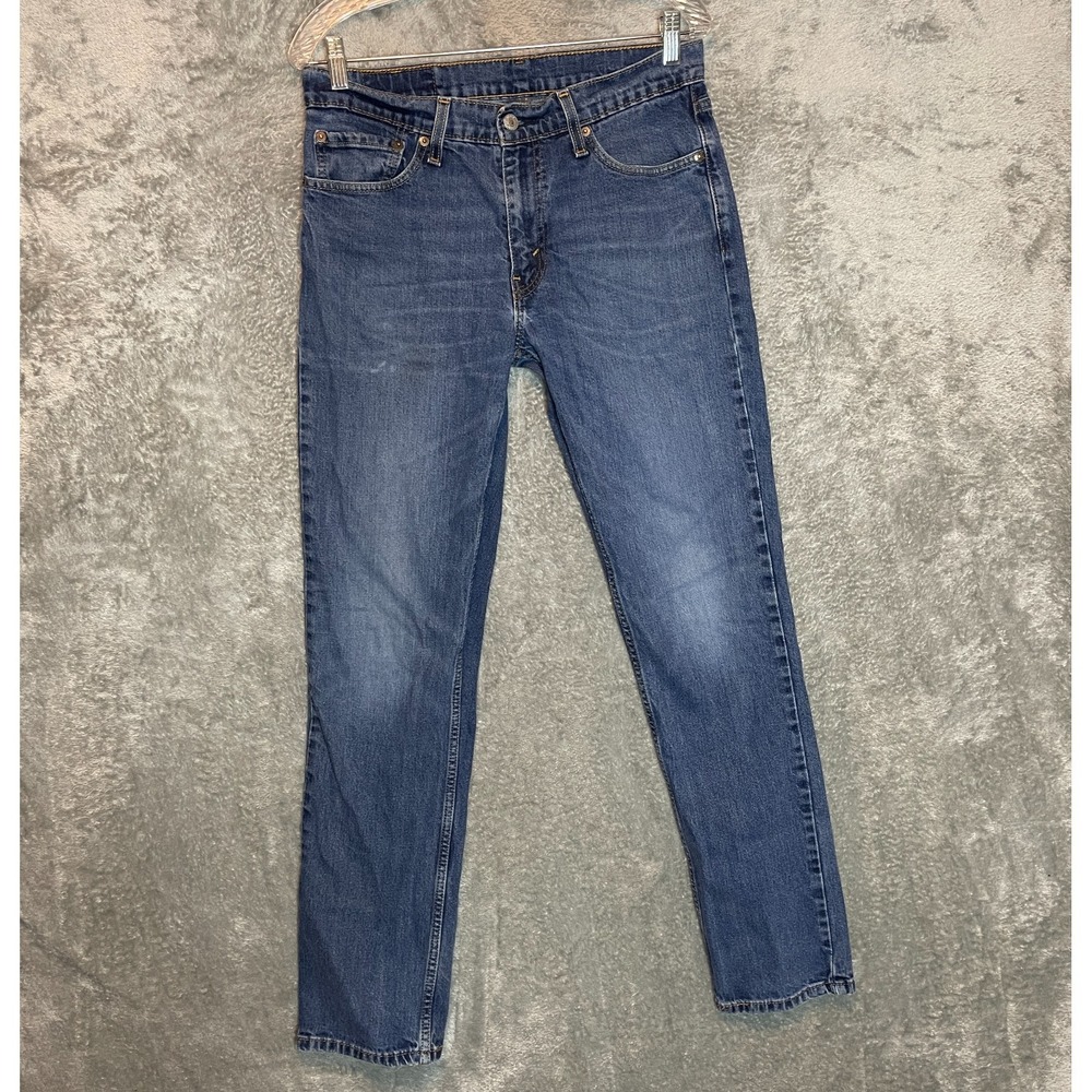 Levis 511 Mens Slim Fit Denim Jean 32x32 Smart Casual Mid Rise Stretch Blue